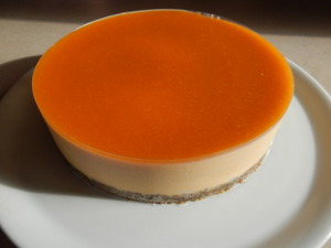 Entremets abricot pistache